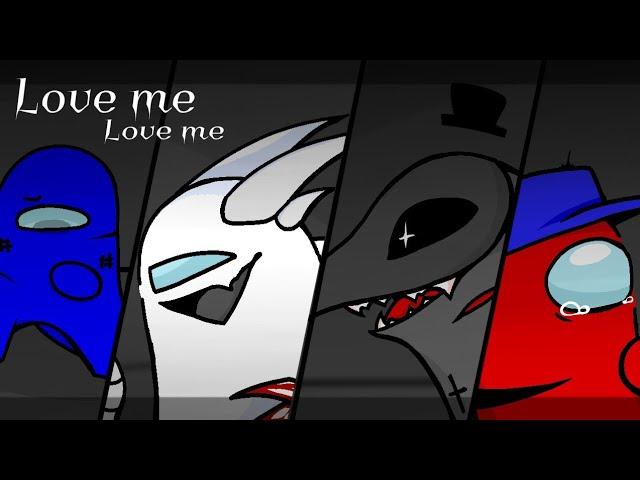 Love​ me​ love​ ​me..Among​ us​/oc(13+) Black x red/Blue x white