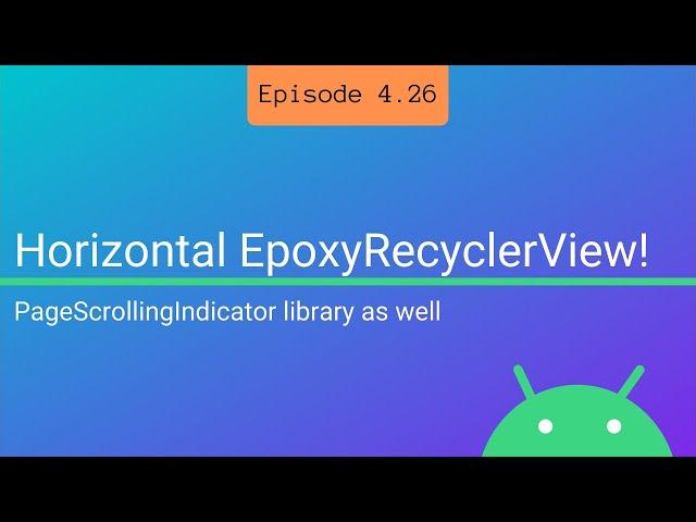 Horizontal EpoxyRecyclerView!