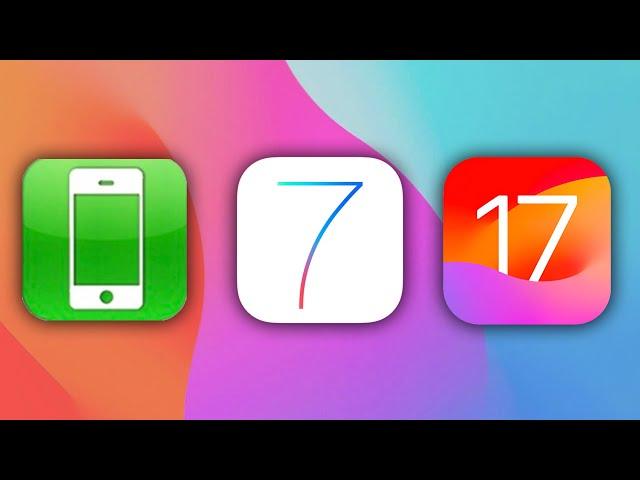 Evolution of Apple iOS (1.0 - 17)