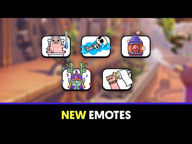 All New Emotes Season 61 - Clash Royale