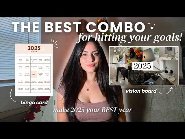 How to Create a Vision Board AND Bingo Card That Actually Work for 2025 | New Year Goal Setting