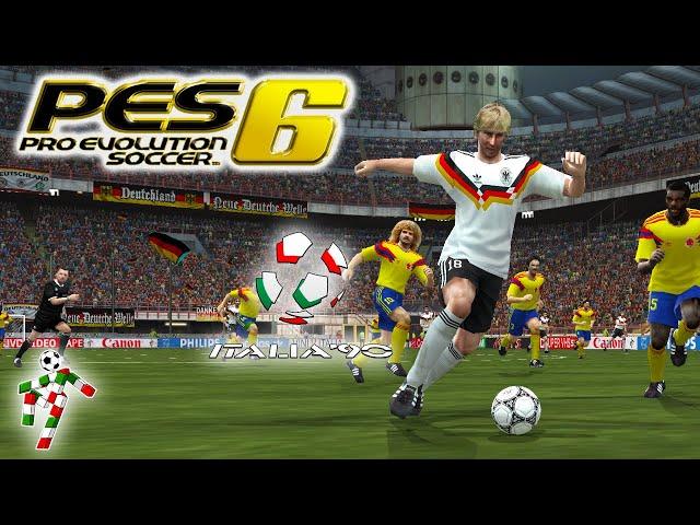 JOGANDO PRO EVOLUTION SOCCER 6 - COPA DO MUNDO DE 1990 COM A ALEMANHA!! -  PES6/PC - WORLD CUP 1990