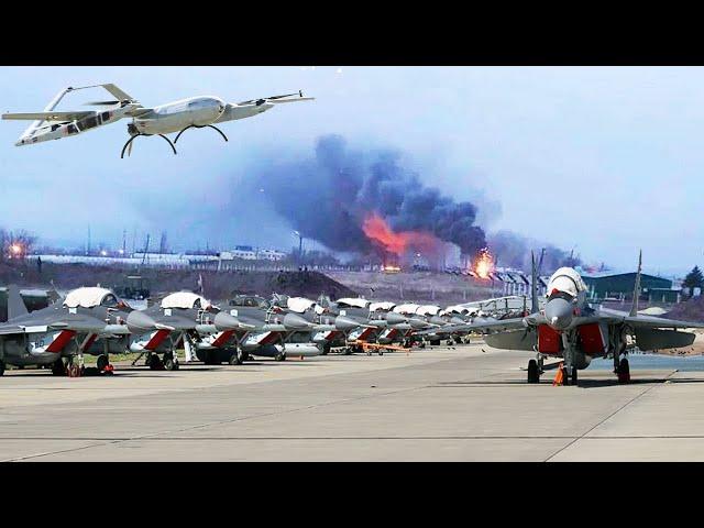 Ночной налёт: Аэродром Ейск в огне, НПЗ Лукойла в далёком Волгограде - тоже! Уралу - приготовиться!