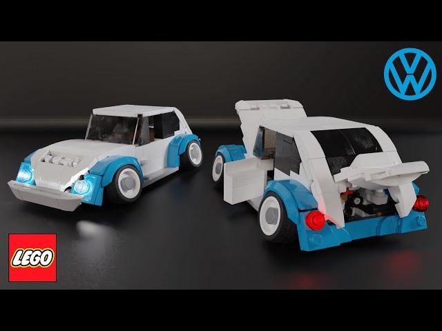 Slammed Volkswagen Beetle | Lego Classic Car Moc