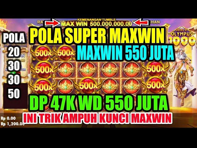 SUPER MAX 500JT‼️POLA GACOR OLYMPUS HARI INI  POLA SLOT GACOR HARI INI ‼️SITUS SLOT GACOR HARI INI