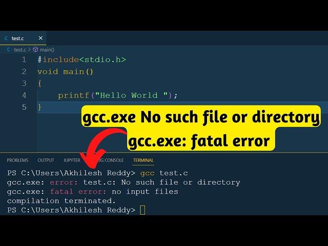 gcc.exe error: No such file or directory