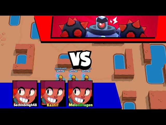 Triple Amber Brawler  in Boss Fight !!!! Brawl Stars boss fight