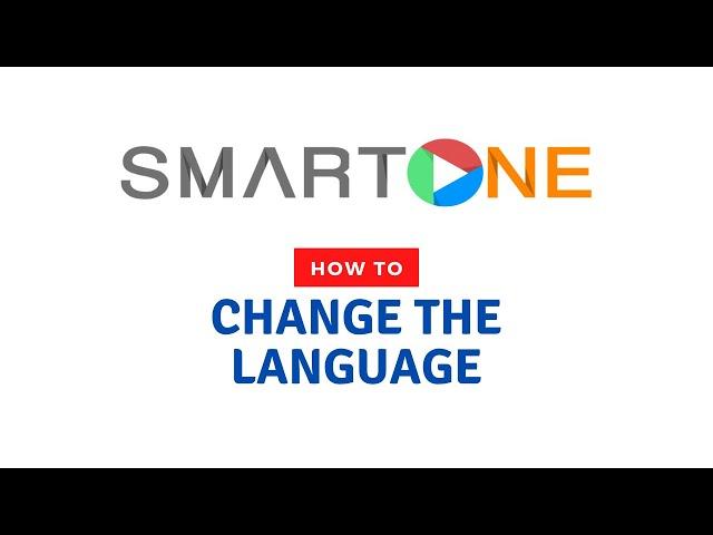 How to change the language | SmartOne App