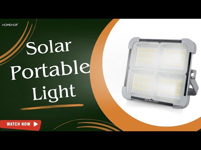 Solar Portable Rechargeable Led Light For Home, Garden, Outdoor (Waterproof, 240 LEDs)