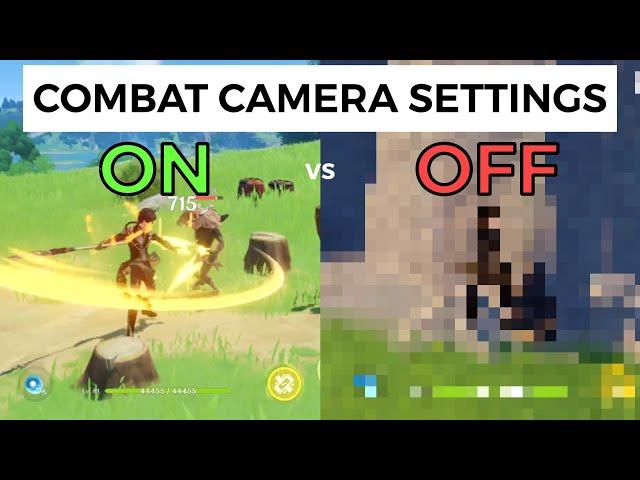 COMBAT CAMERA SETTINGS (ON/OFF) COMPARISON - Genshin Impact