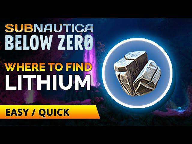 Where to find Lithium | Subnautica Below Zero