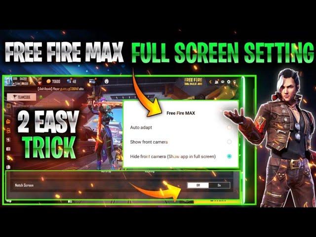 Free fire max full screen kaise kare? How to full screen in free fire max|Free Fire max full screen