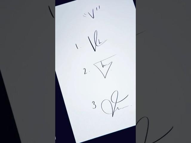 Signature Ideas for “V” Names #handwriting #letra #art #v #signature