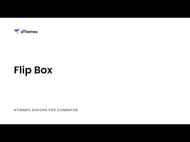 Flip Box widget for Elementor