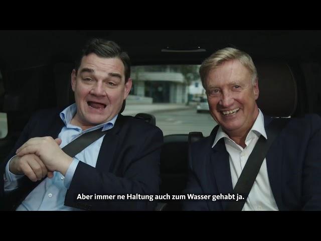 Marcus Weinberg Taxi Talk mit Ole von Beust. Thema: Der Hamburger Hafen.