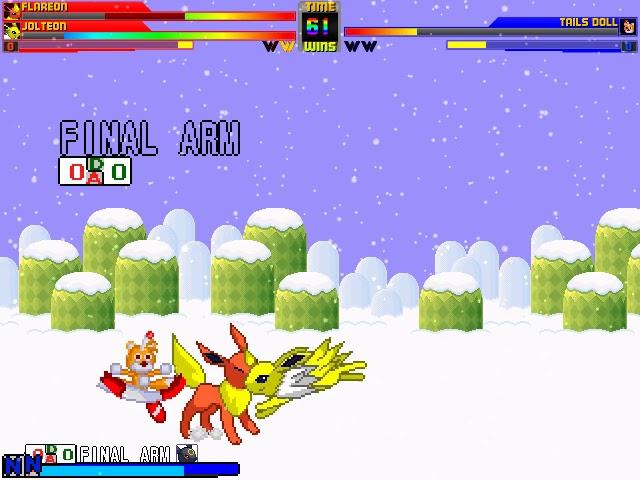 MUGEN Request - Flareon (vore) and Jolteon (vore) vs Tails doll