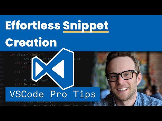 Effortless Snippet Creation - VSCode Pro Tip