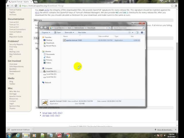 Apache tomcat 7 installation video