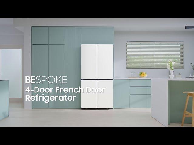 Bespoke 4-Door Refrigerator with Beverage Center™ | Samsung