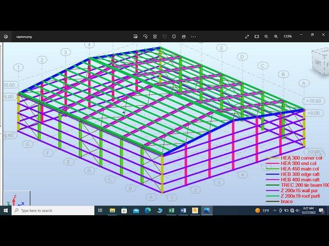 Modeling, Analyzing & Designing of Steel structure with Robot Structural Analysis Professional part1