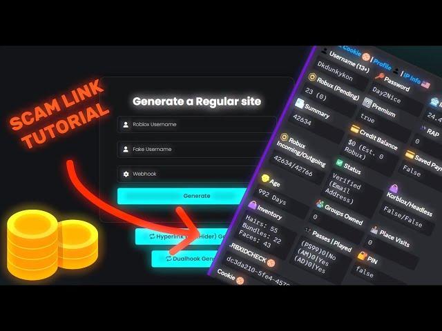 Roblox Tutorial on how to create Beaming fake Link (server link in description)