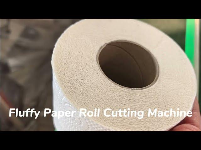 Automatic Fluffy Paper Roll Band Saw Cutting Machine