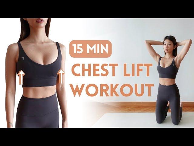 15 min Boob Lift Workout - Firm and Lift Your Chest Naturally ~ Emi