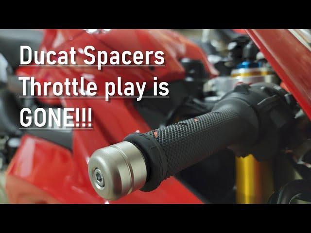 Eliminate throttle play on the V4S with Ducati Spacers