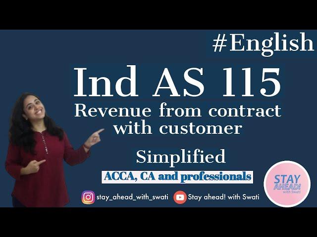 Ind AS 115 & IFRS 15  |Revenue from contract with customer |  #English #IndAS | CA Swati Gupta