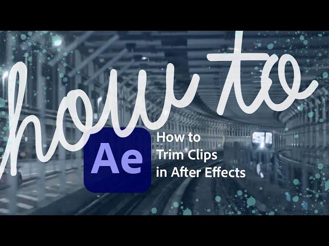 How to cut clips in After Effects