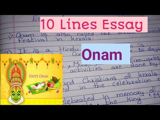 10 Lines Essay on Onam festival// Essay on Onam//treyankush learning