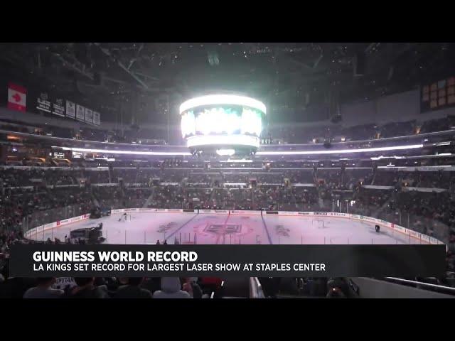 LA Kings Set Guinness World Record For Largest Laser Show