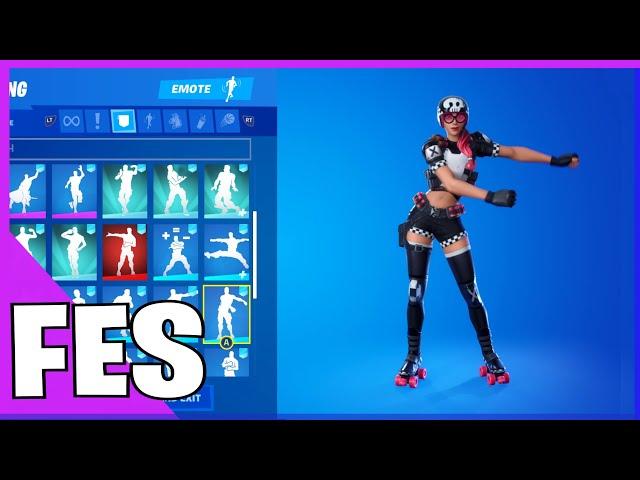 Fortnite Derby Dynamo Skin With all my Fortnite Dances & Emotes!