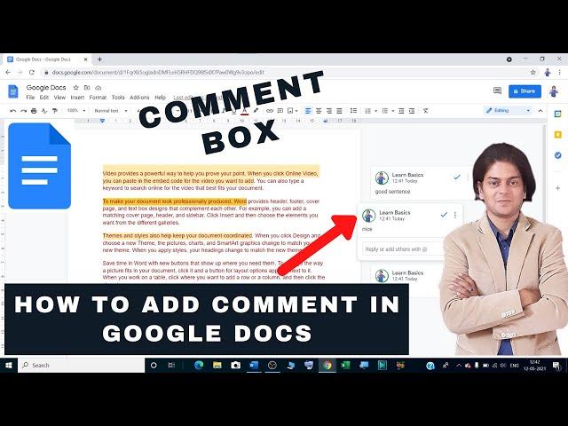 how to add comment in google docs | how to enable comments on google docs