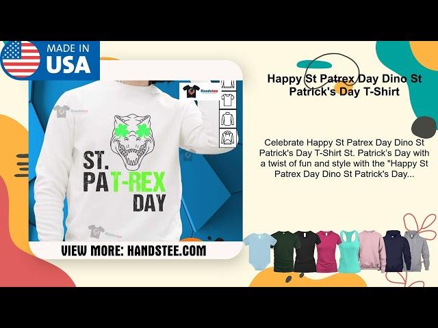 Happy St Patrex Day Dino St Patrick's Day T-Shirt