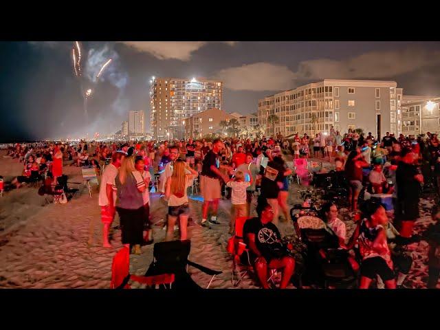 Almost a RAVE party - Myrtle beach Fireworks 4th of July Ocean's Annie