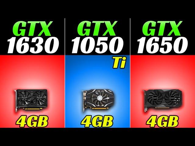 GTX 1630 vs GTX 1050 Ti vs GTX 1650 GDDR6 | 20 New Games Benchmarks