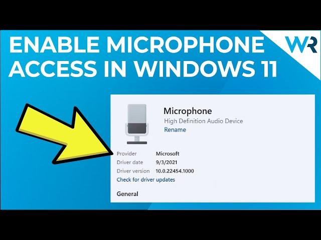 How to Enable Microphone Access in Windows 11