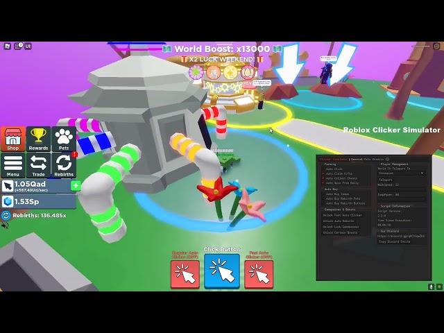 Clicker Simulator script roblox autofarm op pastebin