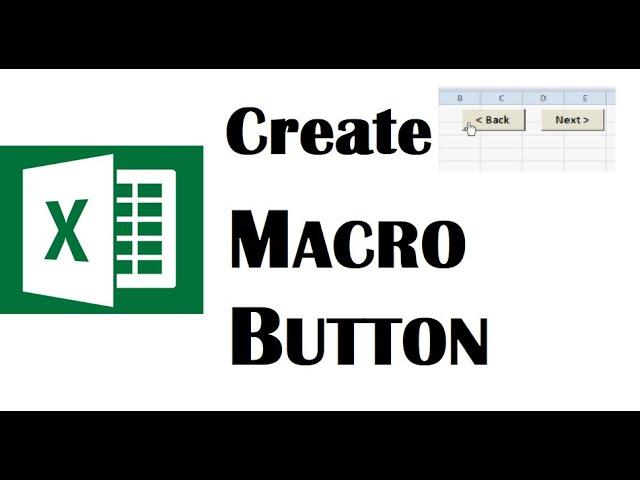 Create Macro Button, Radio Button in Excel