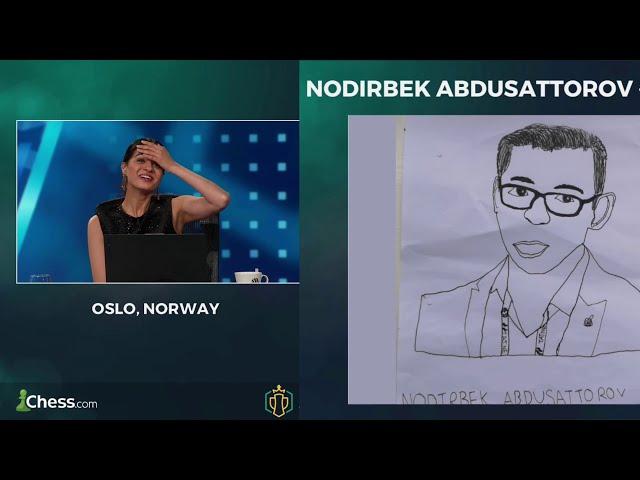 Awkward Interview with Nodirbek Abdusattorov  | Champions Chess Tour ChessKid Cup 2023