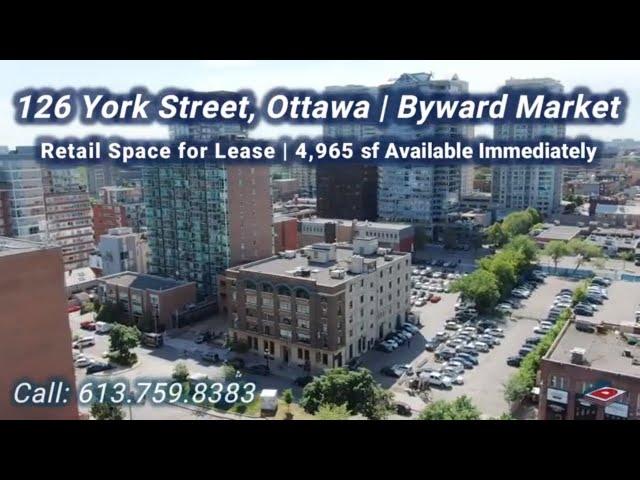 126 York Street, Retail for Lease | Downtown Ottawa | ByWard Market