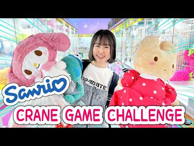 $300 HELLO KITTY CRANE GAME CHALLENGE!!! #sanrio