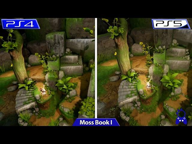 Moss Book I & II | PS4 vs PS5 | PS VR2 Graphics Comparison