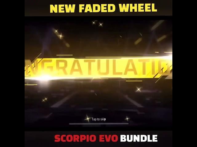 EVO SCORPIO BUNDLE NEW FADED WHEEL SPIN#evobundlefreefire #fadedwheel #freefiremax #shorts #ff #spin