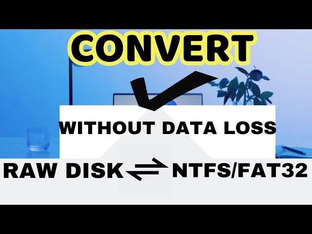 Convert to RAW to NTFS and FAT32 without data loss