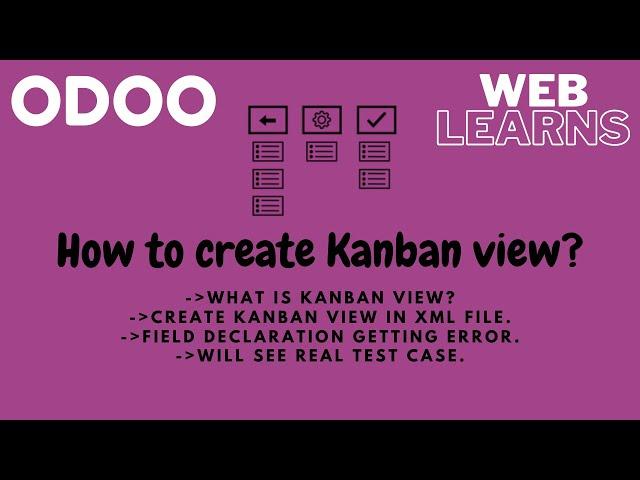 What is kanban view how to create kanban view in odoo