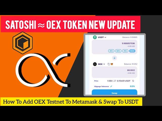 Satoshi CORE mining App | How To Add OEX to Metamask & Swap Satoshi New Update Satoshi latest update
