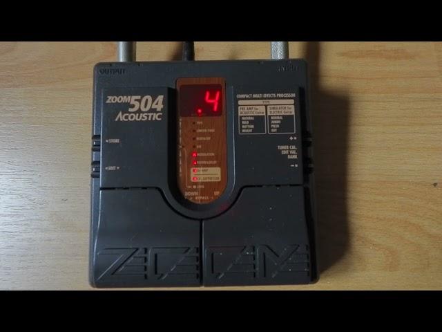 Zoom 504 Acoustic sound demo