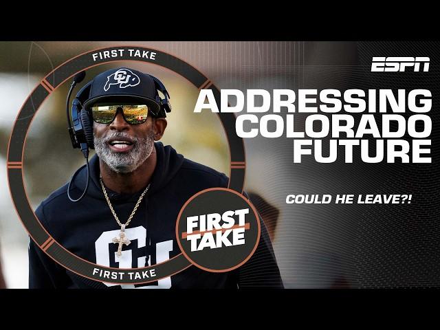 Deion Sanders addresses future at Colorado  + First Take’s National Championship picks 